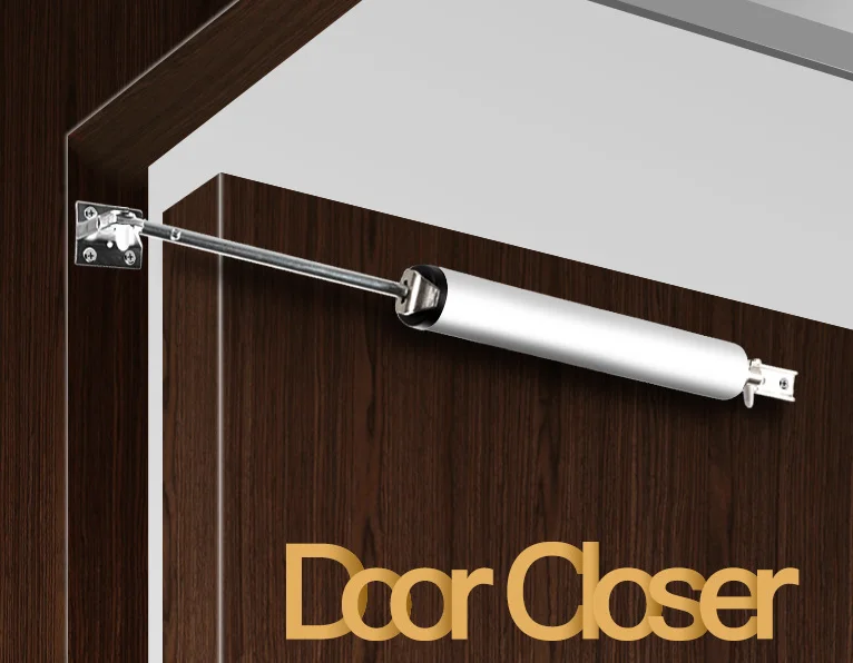 

Automatic Hydraulic Buffer Door Closers Device Adjustable Buffer Force Load Up To 35kg Stop At Any Position Within 100 Degrees