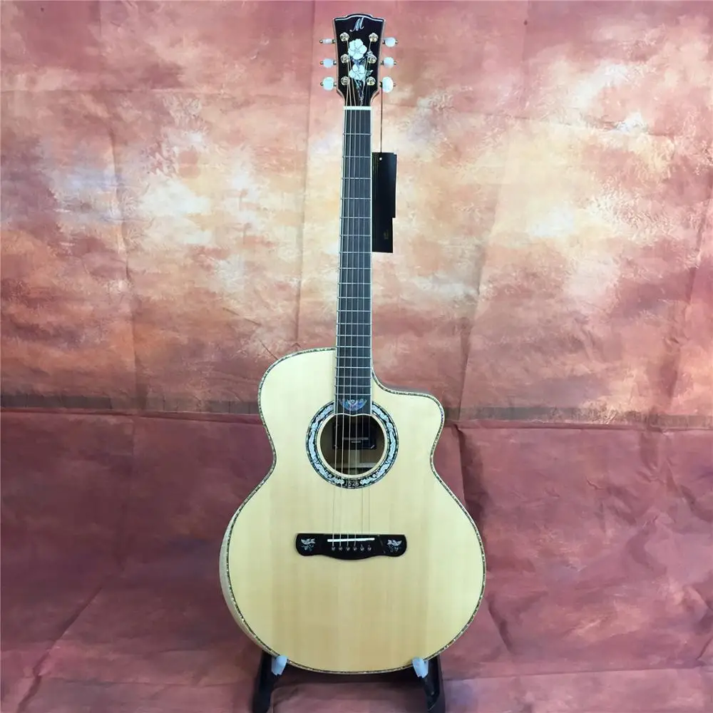 Merida C40CS 4" GC cut way акустическая гитара из цельного дерева, акустическая электрогитара
