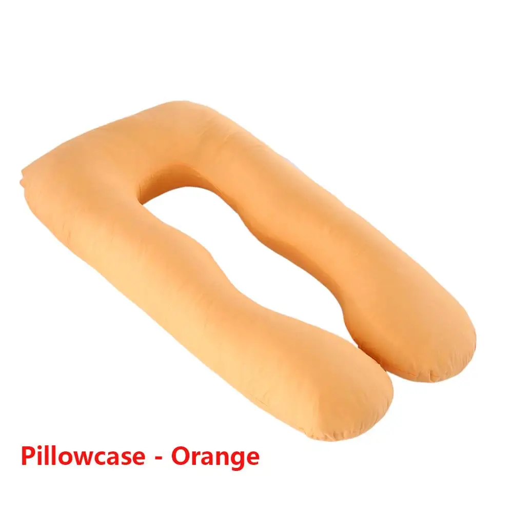 Pillowcase - Orange 130*70 см подушка для кормления для беременных и кормящих(наволочка того же размера на выбор, 8 цветов - Цвет: Pillowcase - Orange
