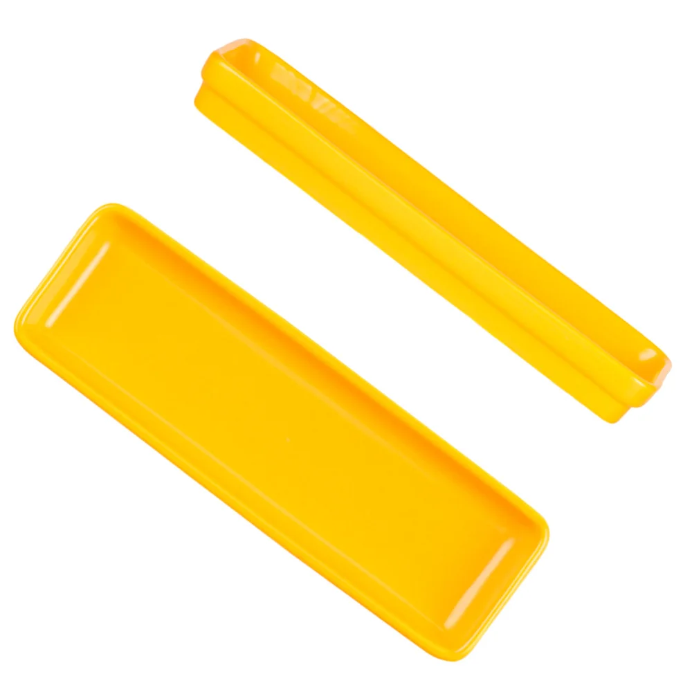 

Long Sushi Plate Home Restaurant Dish Ceramics Snack Tableware Food Serving Dish Tray (Yellow)