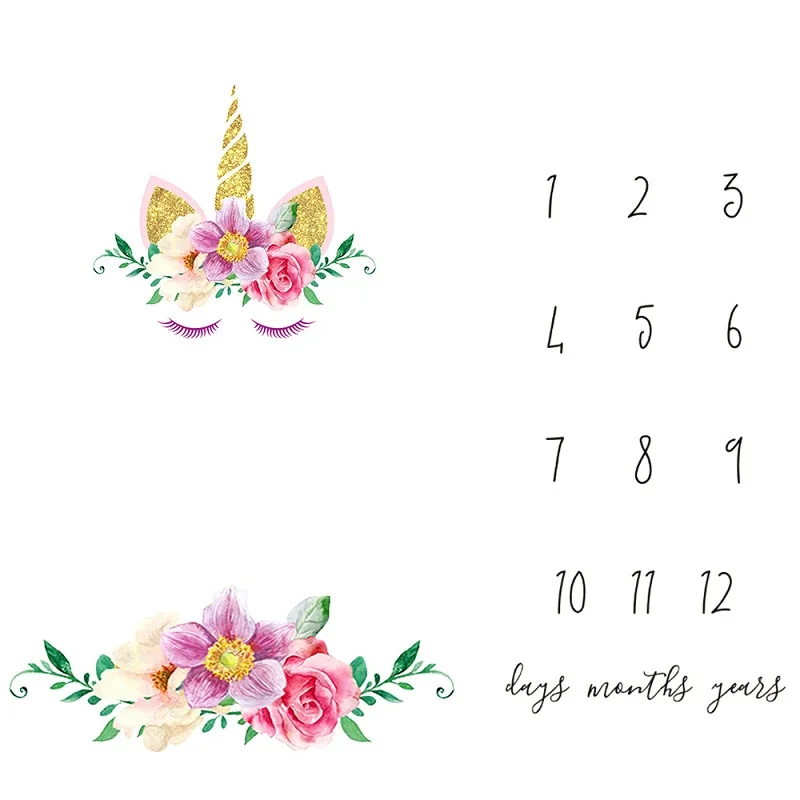 Детское ежемесячное одеяло пеленки мультипликационный милый