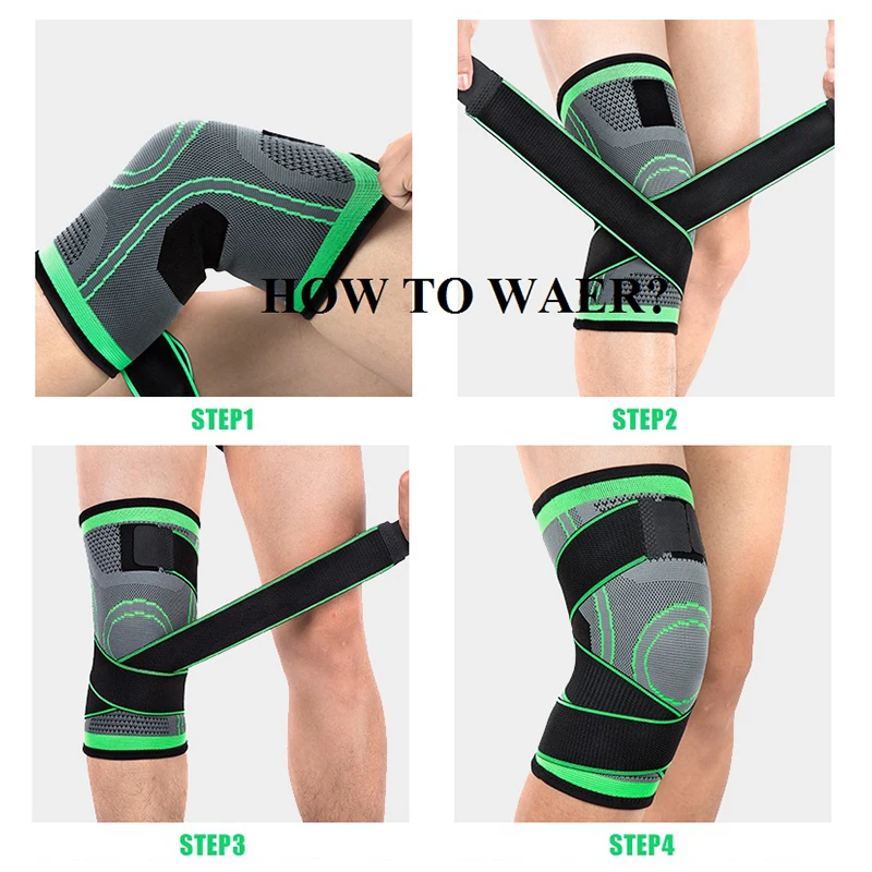 1 шт. сжатый наколенник протектор Кроссфит Противоскользящий поддержка