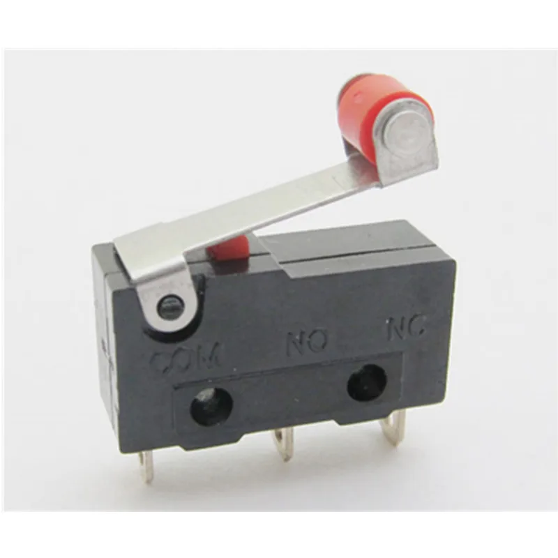 

5Pcs Mini Micro Limit Switch NO NC 3 Pins 3A 125V 250V 29mm Roller Arc lever Snap Action Push Microswitches Open/Close 20X10mm