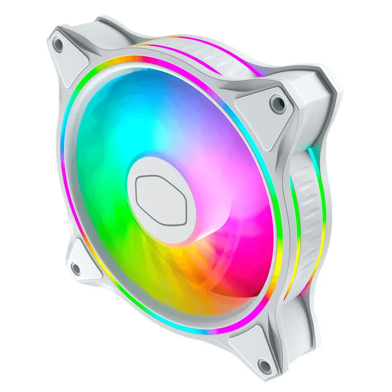 Вентилятор охлаждения шасси бесшумный и цветной 120 мм 5 В/3 контакта с поддержкой