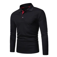 casual polo bottoming shirt men mens long sleeve slim european size markdown sale