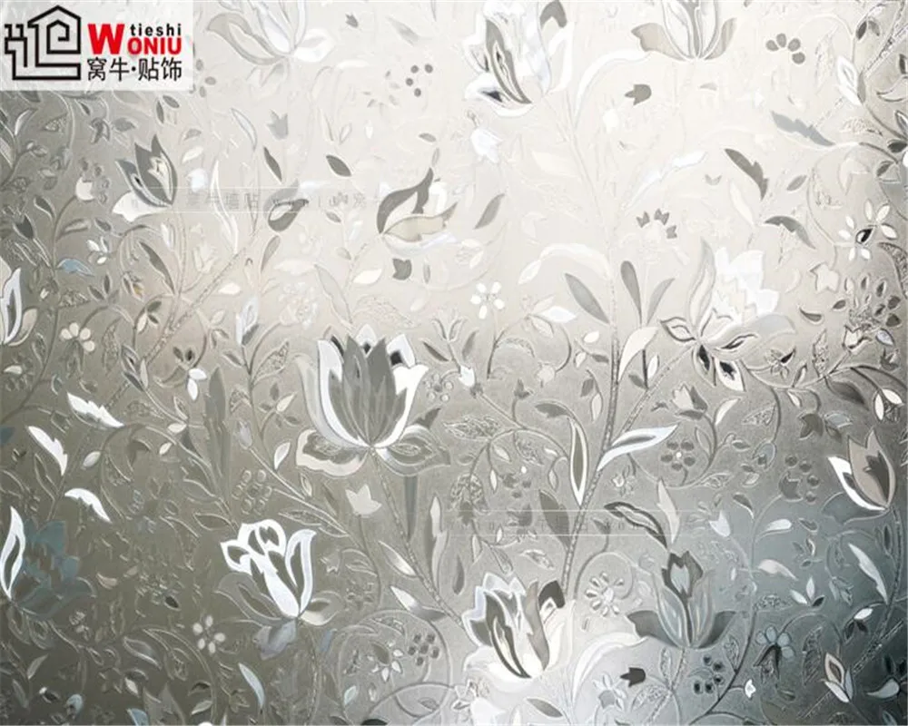 

beibehang 60X100cm wall papers home decor glass decorative wallpaper self-adhesive wallpaper bathroom window stickers wallpaper
