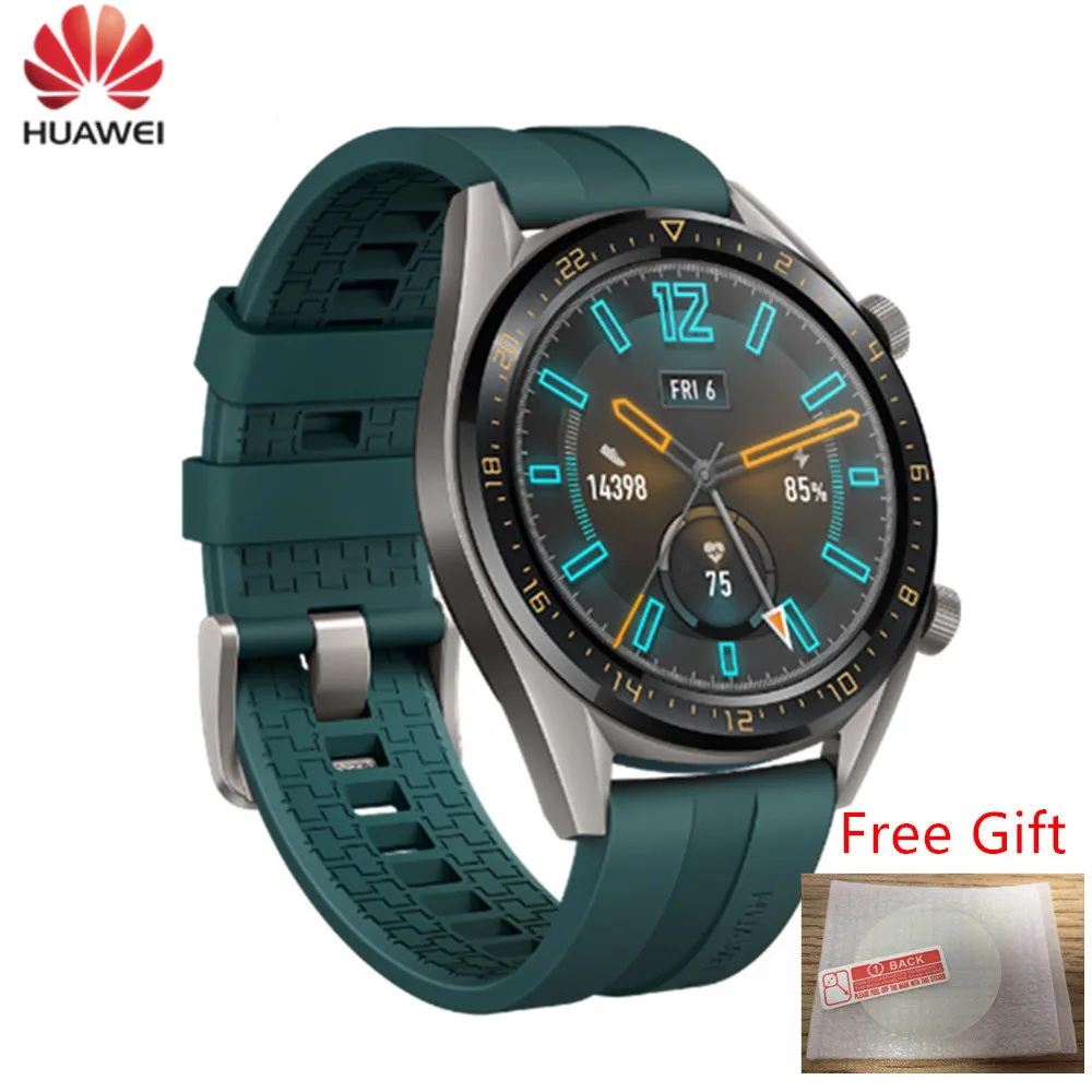 Смарт часы Huawei Watch GT водонепроницаемые умные с поддержкой GPS NFC Время работы