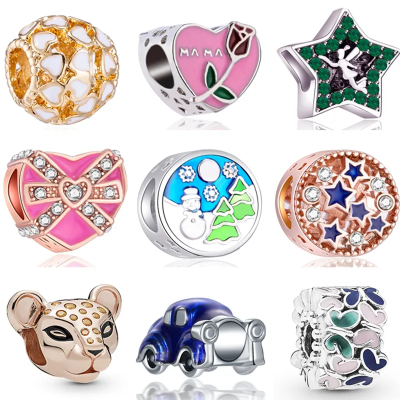 Новое поступление красочные эмалированные бусины сделай сам в виде панды совы