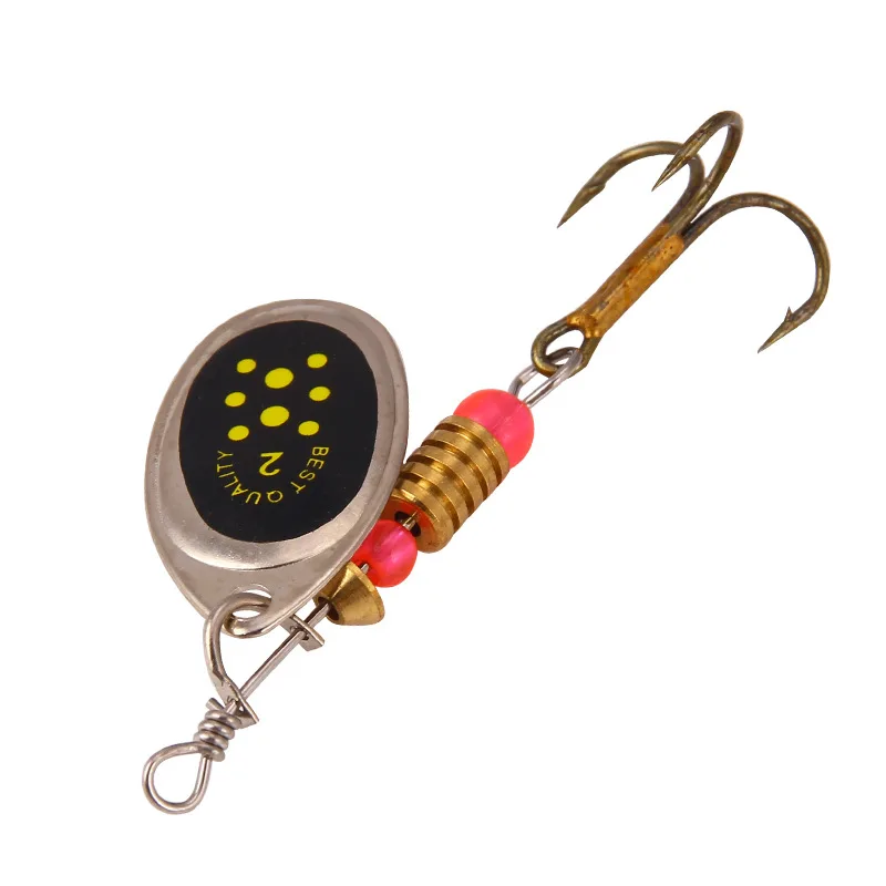 

1pcs/ Winter fishing Bionic bait Metal rotating sequins5.5cm/3.1g Artificial Shaking down Sea fishing Parker squid rig with fish