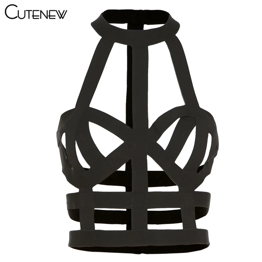

Cutenew Sexy Hollow Out Solid Black Stretch Women Crop Tops 2021 Summer Sleeveless Off Shoulder Skinny Clubwear Slim Lady Tanks