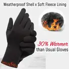 Велосипедные амортизирующие перчатки для мужчин и женщин зимние теплые перчатки универсальные холодные ветрозащитные водонепроницаемые термоперчатки для сенсорных экранов