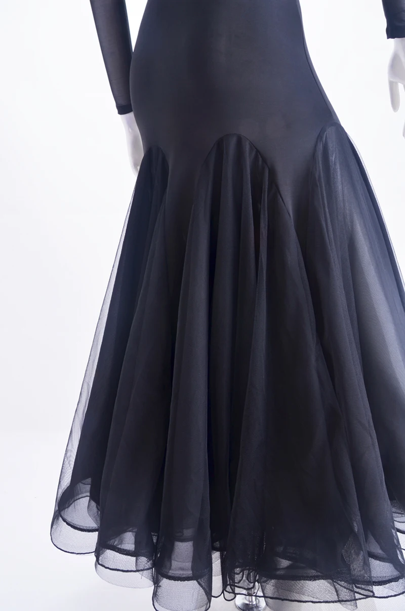 Черные платья для бальных танцев женские дешевые юбки фламенко