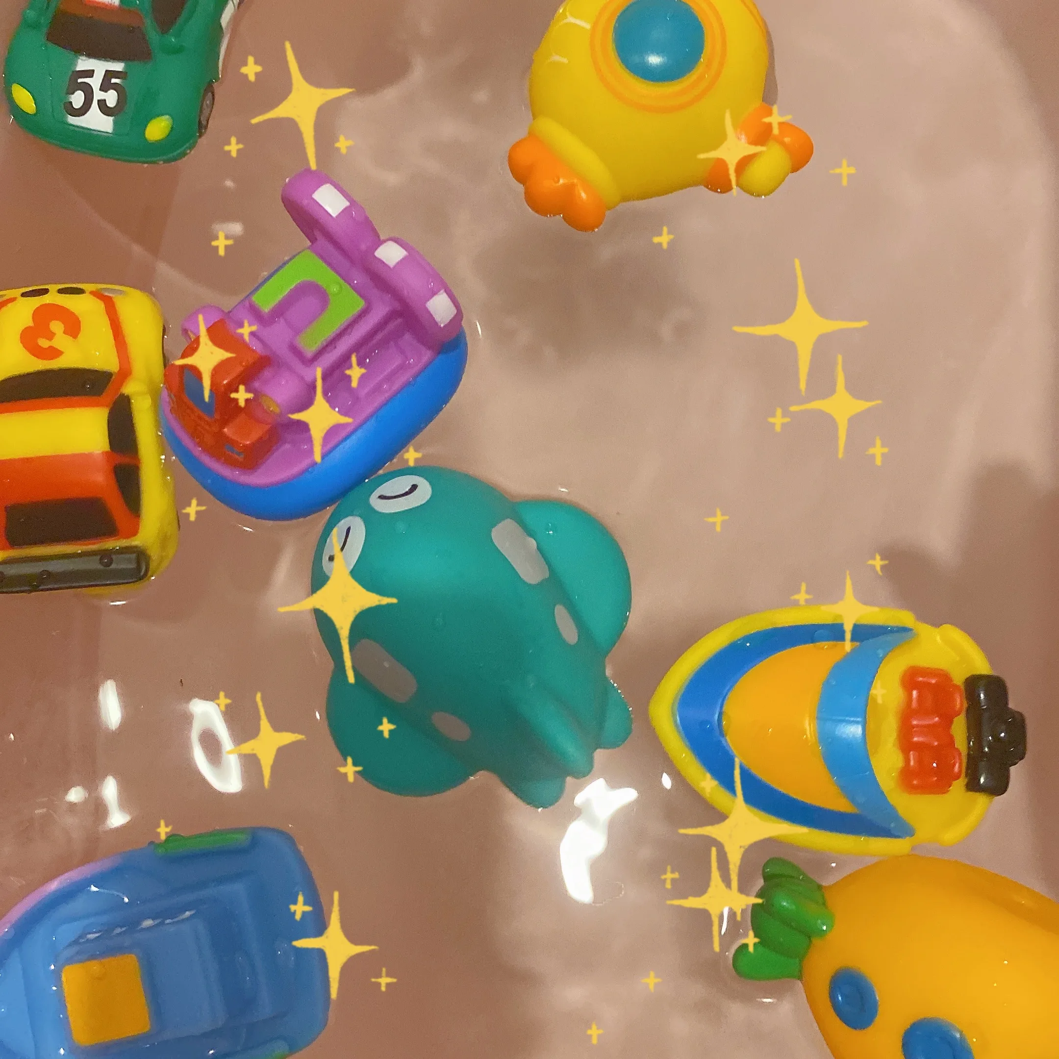 Baby Water Toys Cartoon Classic Shower Bath Toy Cars Train Boats Bathroom Swimming Bathing Shower Educational Toys For Kids Gift