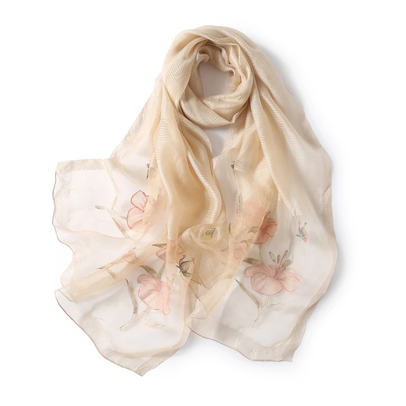 

Embroidered Women Shawls And Wraps Lady Travel Pashmina High Quality Winter Neck Scarves