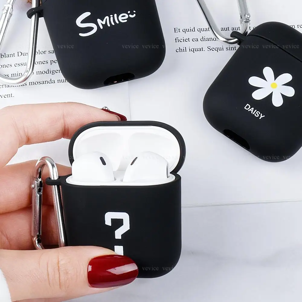 Матовая Сумочка в цветочек с ромашками Жесткий ПК беспроводной чехол для зарядки