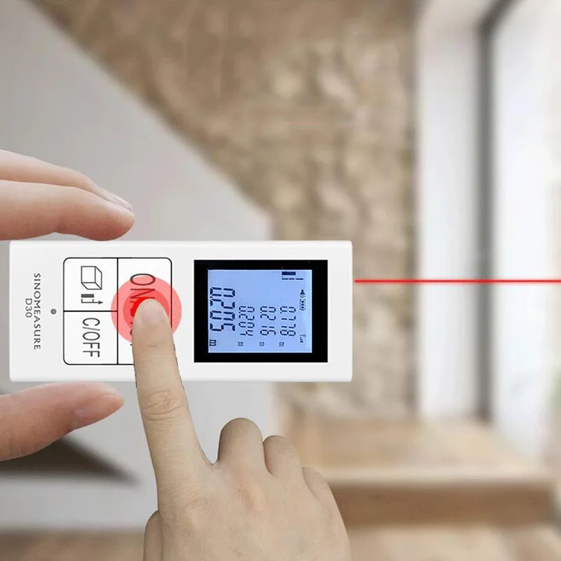 Инфракрасный лазерный дальномер 30 м электронная линейка с зарядкой через USB