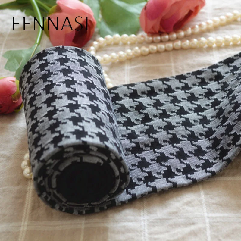FENNSAI/женские теплые колготки с рисунком гусиная лапка Модные Колготки сезон