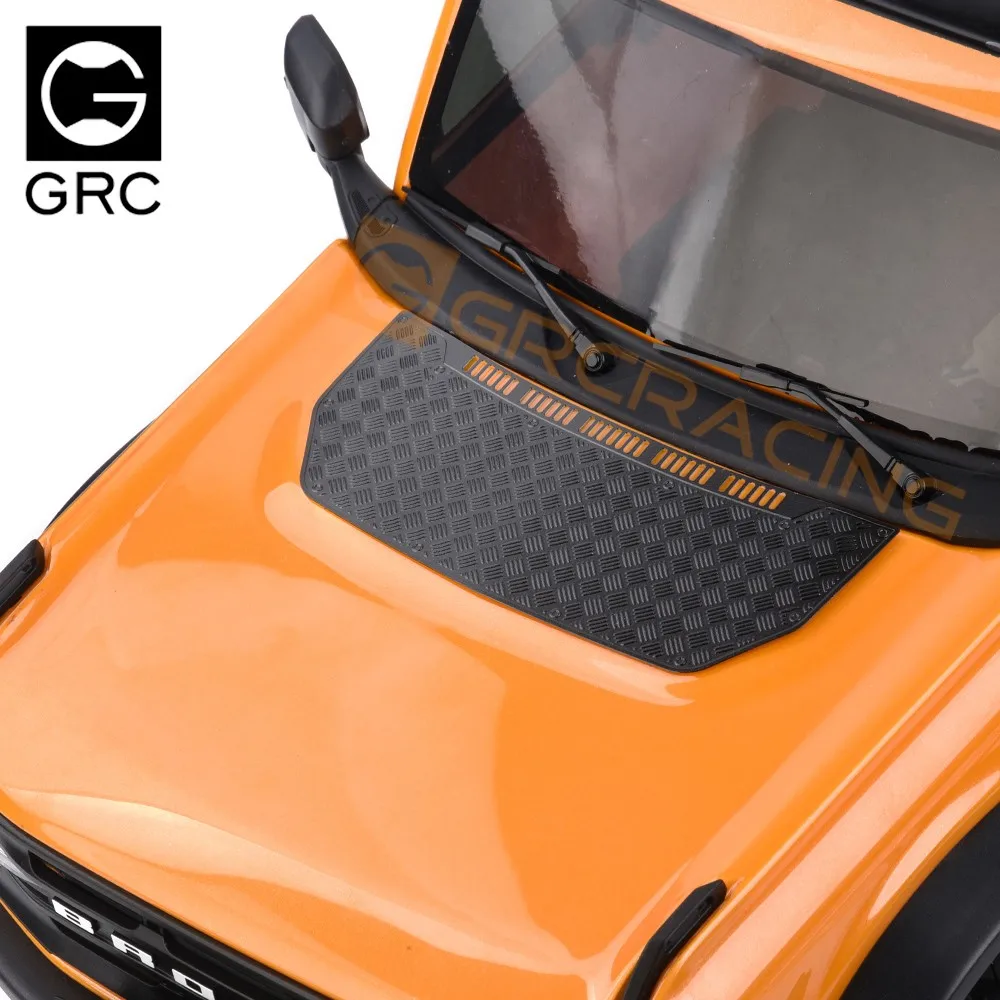 GRC TRX4 stainless steel hood decoration sheet, suitable for 1/10rc car TRAXXAS TRX-4 new Bronco hood protection plate enlarge