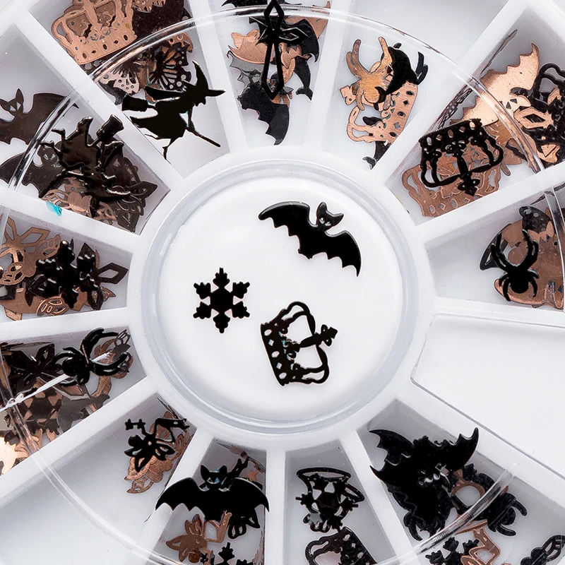 Черная Смешанная Хэллоуин форма четыре лилии Тыква Лицо Ведьма паук сетка черная