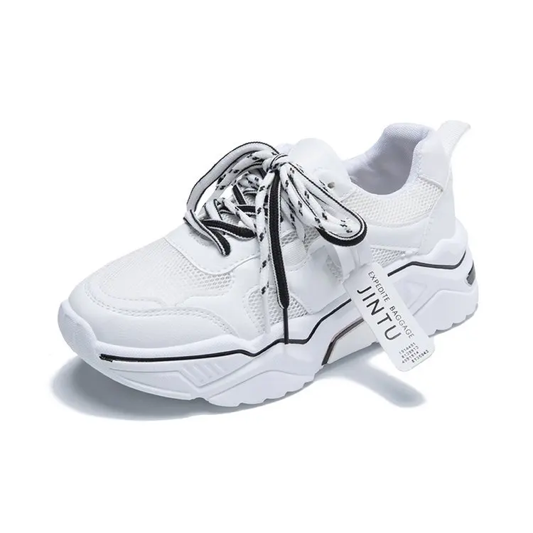 

Round Toe Shoes Woman Flats All-Match Casual Female Sneakers Clogs Platform Modis Wedge Basket 2021 Dress Small Creepers Cute Sp