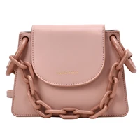 Elegant Female Chain Tote bag 2020 Fashion New High quality Leather Womens Designer Handbag Solid color Shoulder Messenger Bag