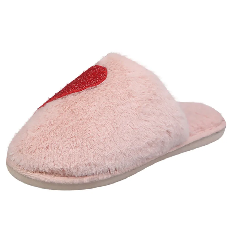 Модные женские хлопковые тапочки зимние разноцветные удобные домашние с круглым