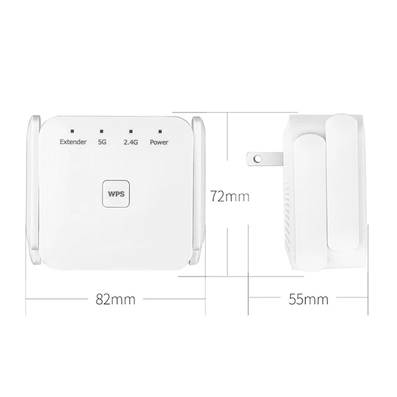 

5Ghz Wireless WiFi Repeater 1200Mbps Router Wifi Booster 2.4G Wifi Long Range Extender 5G Wi-Fi Signal Amplifier