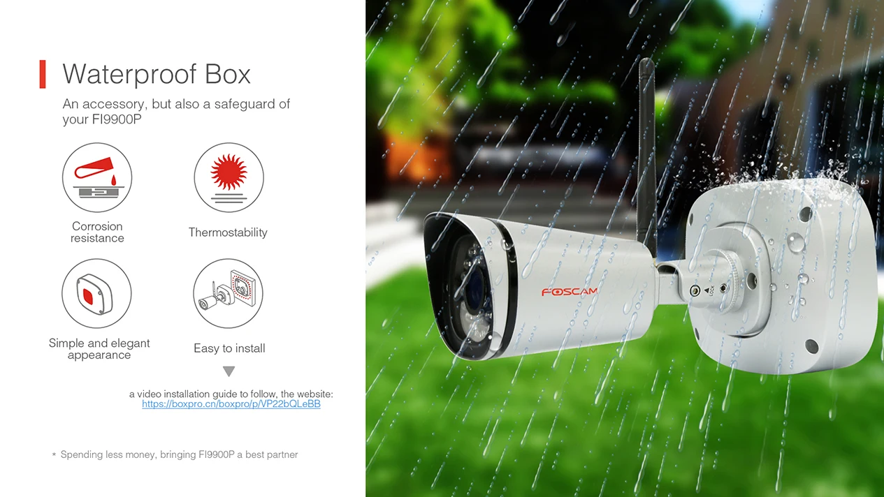 Foscam FI9900P HD 1080P наружная WiFi камера безопасности Всепогодная IP66 пуля 2.0мп IP Беспроводная камера наблюдения наружная IP камера