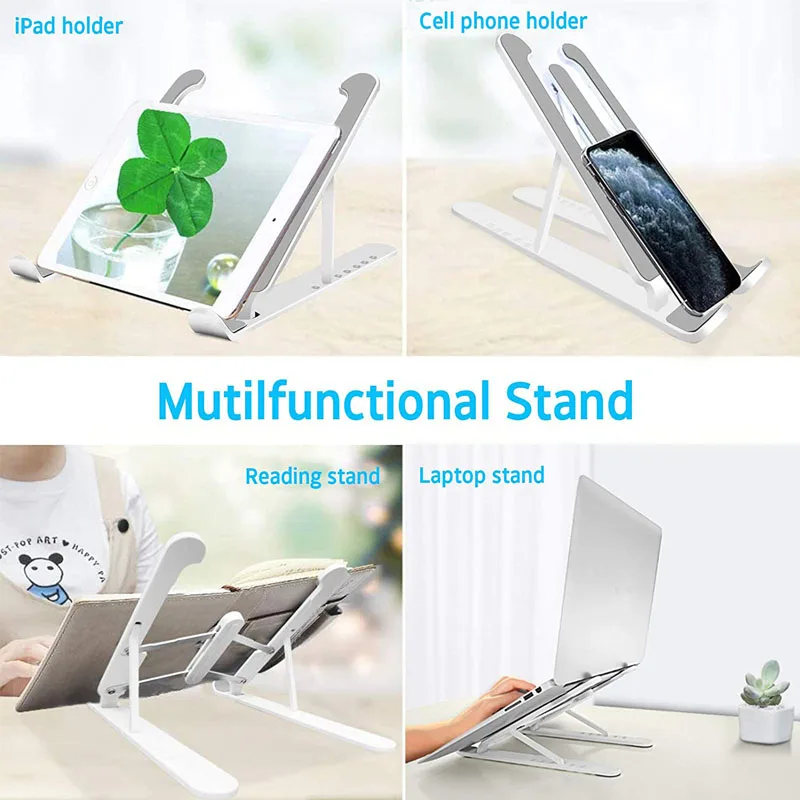 Регулируемая Складная подставка для ноутбука портативная Нескользящая