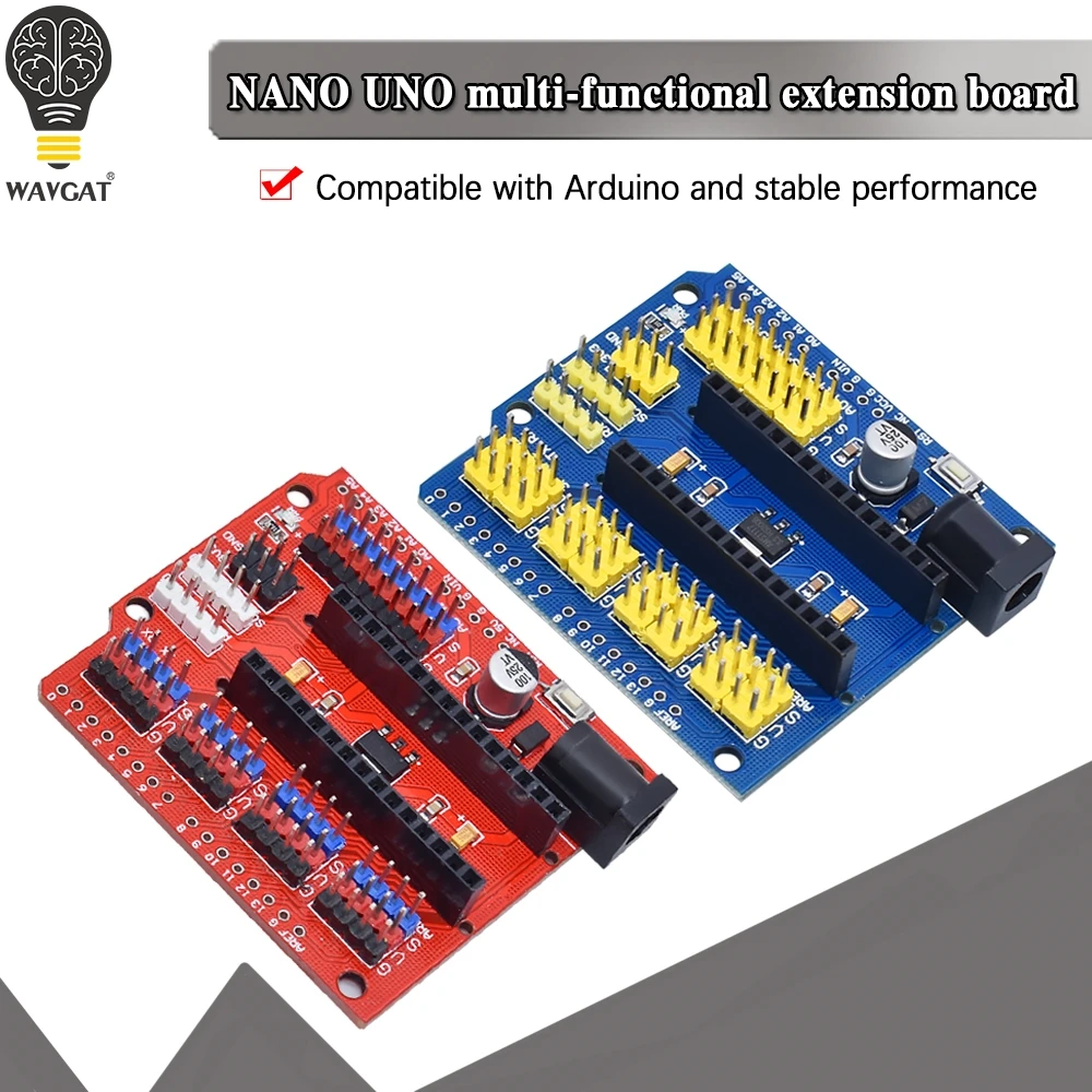Многоцелевая Плата расширения NANO и UNO ATMEGA328, обучающая плата для arduino nano 3,0 WAVGAT Многоцелевая Плата расширения NANO и UNO ATMEGA328, обучающая плата для arduino nano 3,0 WAVGAT
