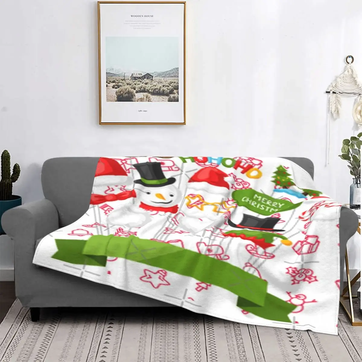 

Manta a cuadros para cama, зимние покрытия с рождественскими имитациями, рождественскими и новогодними мотивами, 2390