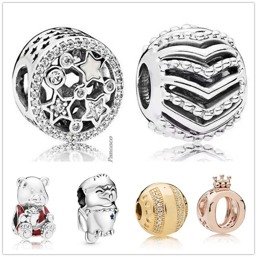 

Original 925 Sterling Silver American Bald Eagle With USA flag Charm Beads Fit Pandora Bracelet & Necklace Jewelry