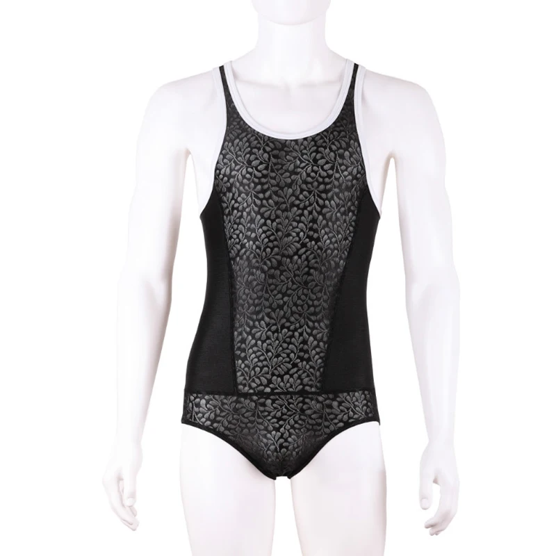 Корсет мужской кружевной для фитнеса Утягивающее нижнее белье майка