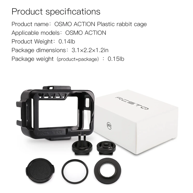 Кроличья клетка расширение для DJI OSMO ACTION Dajiang камеры сапоги на холодную погоду