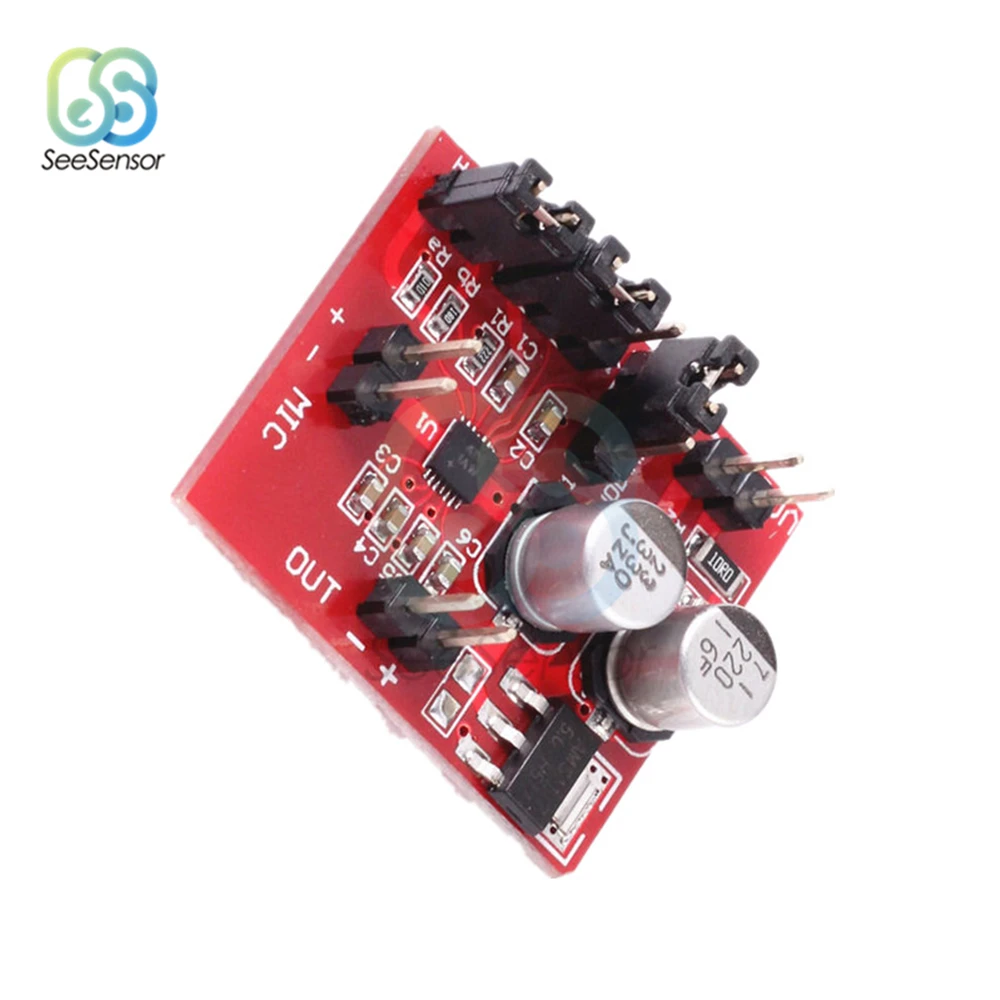DC 3 6 12V MAX9814 Electret микрофон усилитель платы модуля с AGC переключателем|Детали и
