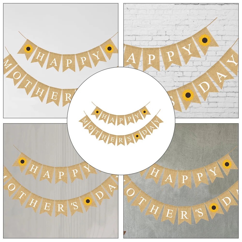 

1pc Mother's Day Decorative Banner Celebration Scenes Hanging Decoration