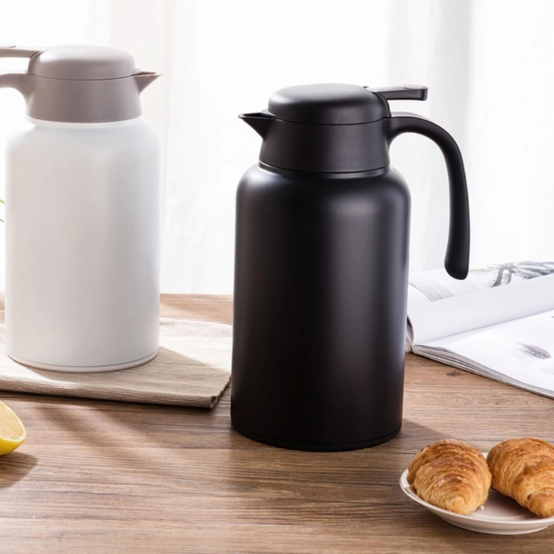 

316 Stainless Steel Double-Layer Vacuum Insulated Hot Water Kettle With S-Shaped Handle And Necking