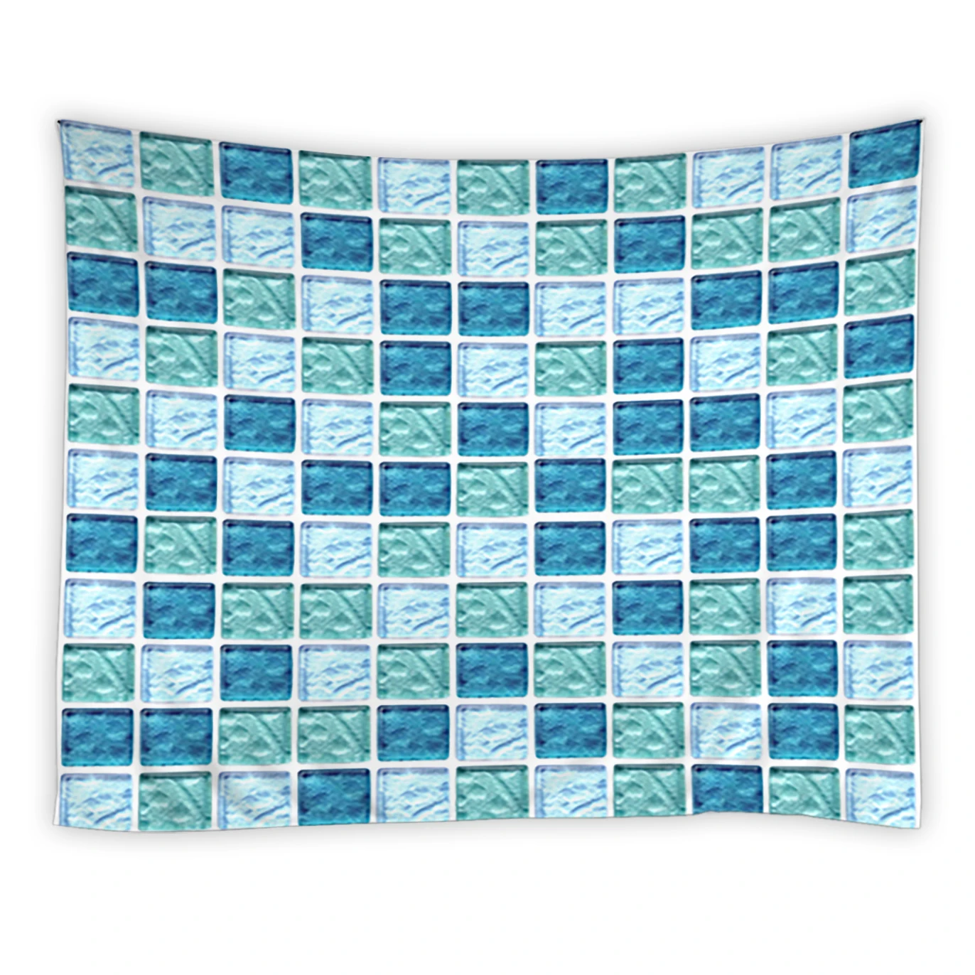

Classic Check Tapestry Bohemian Square Blue Small Checkered Wall Decoration Cloth Bedroom Living Room Dormitory Curtain Parlor