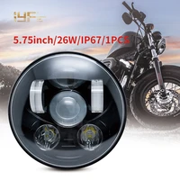5 34 inch h4 headlamp motorcycle projector led headlight 5 75 for harley bike sportsters xl xg xr vrscd dyna