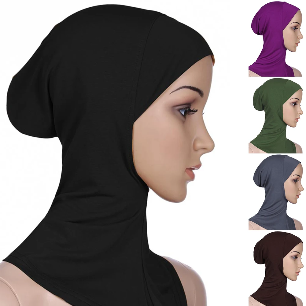 

Women Muslim Hijab Adjustable Super Elasticity Modal Material Muslim Hijab Breathable Sweat Absorption Female Muslim Hijab