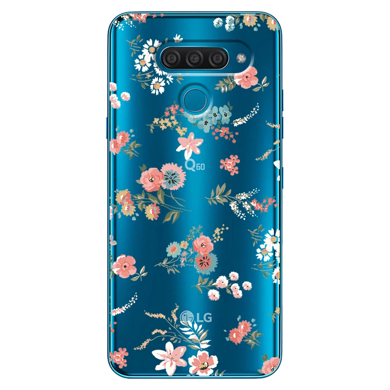 

Flower Phone Cases Silicone Soft Back Case Cover Shell For LG K40 K50 Q60 V50 V50 ThinQ Stylo 5 K20 K30 2019 Funda
