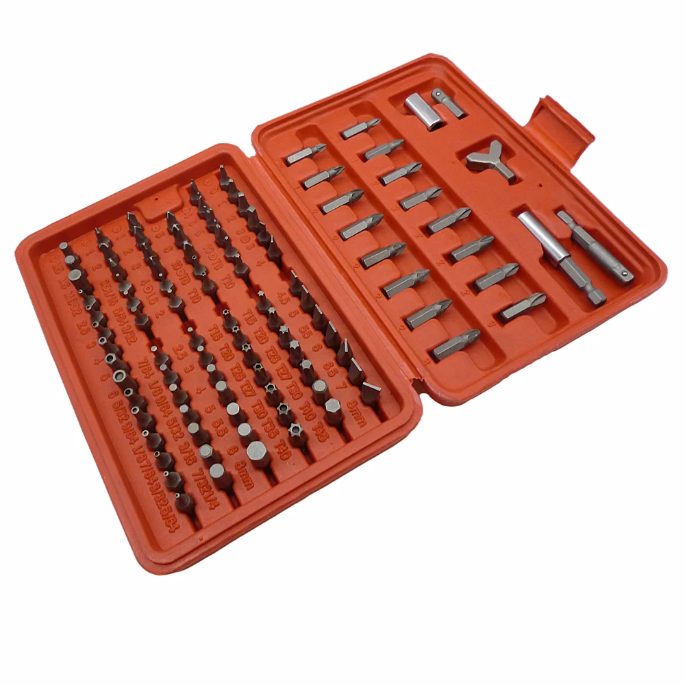 100 шт. отвертка бит безопасности набор для защиты от несанкционированного