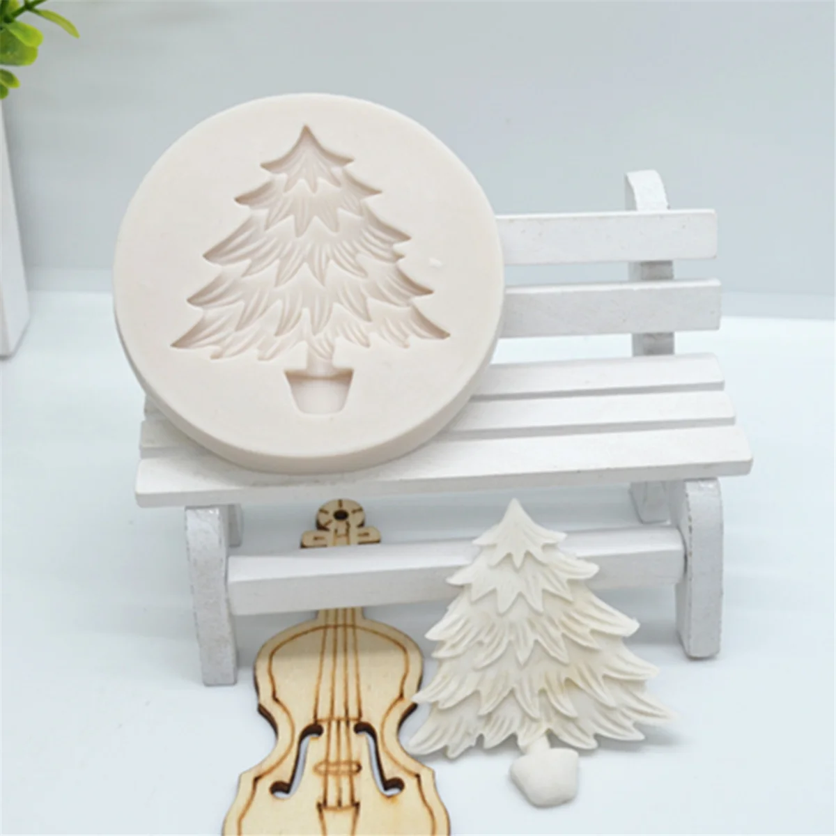 

1pc Christmas Tree Resin Silicone Fondant Molds Cake Decorating Tools Pastry Kitchen Baking Accessories FTM1229