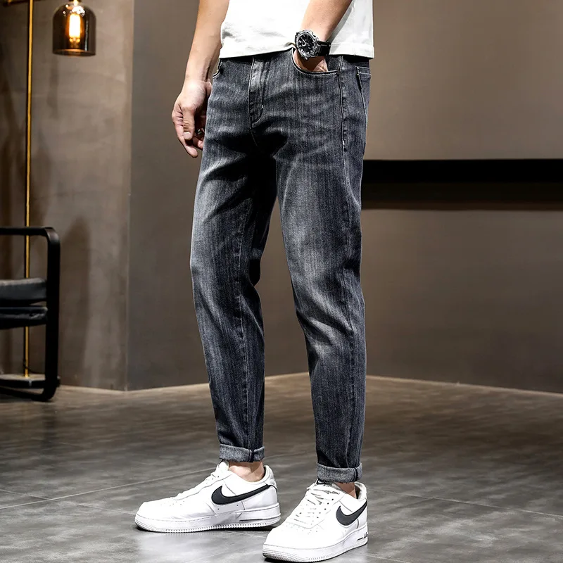 

2021 Spring and Fall Fashion Trend Men's Jeans, Retro Casual Comfortable Stretch Fashion Jeans NZKB12