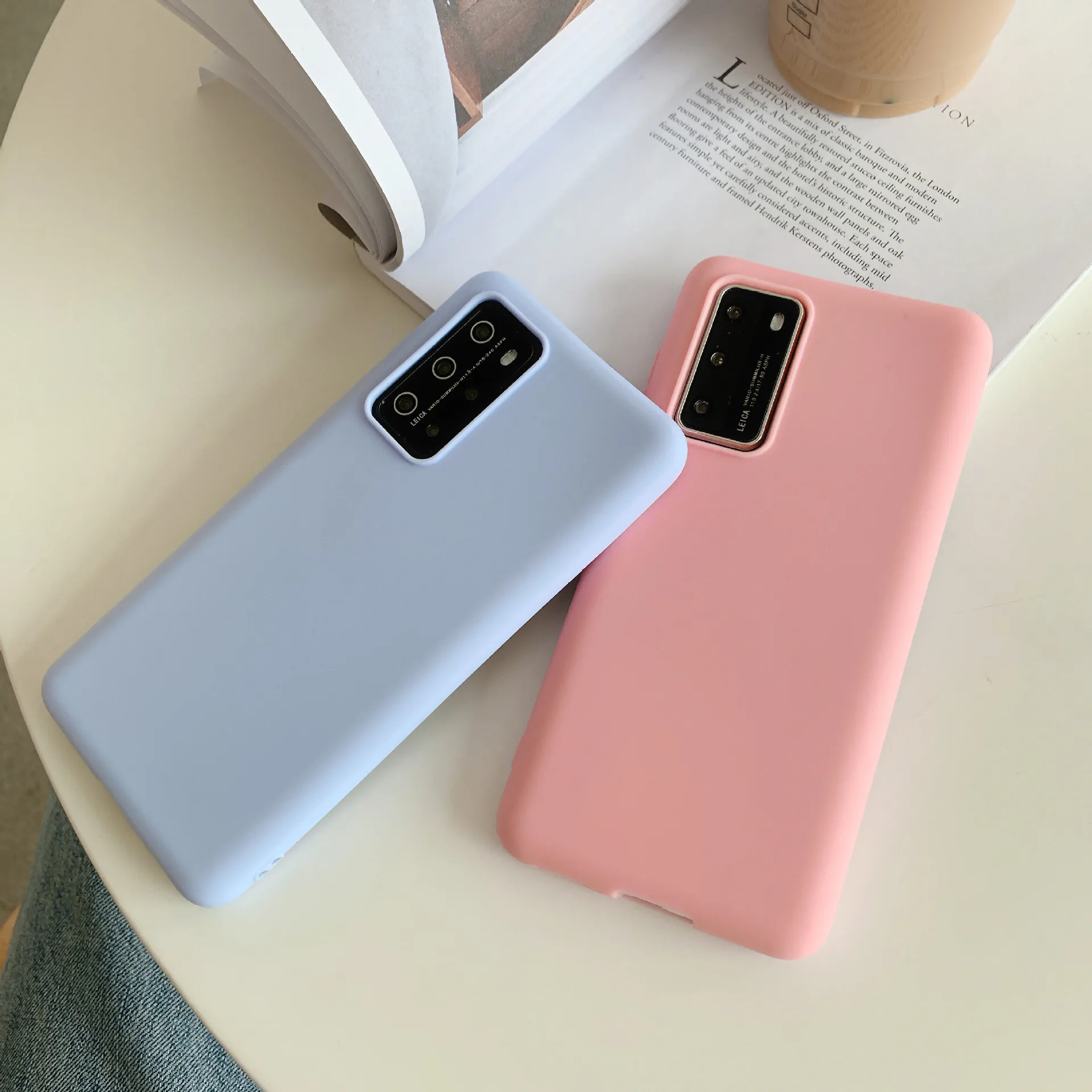 Роскошный Матовый чехол для телефона Huawei P10 Plus P20 P30 P40 Lite Pro Y5 Y6 2018 Y7 2019 мягкий