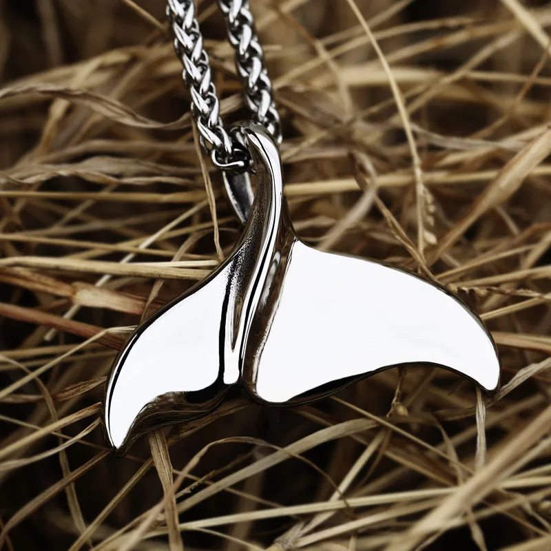 BEIER Stainless Steel Punk Style Dolphin sharkanimal Fish Pendant fashion Chain Necklace men/women Jewelry BP8-539 | Украшения и