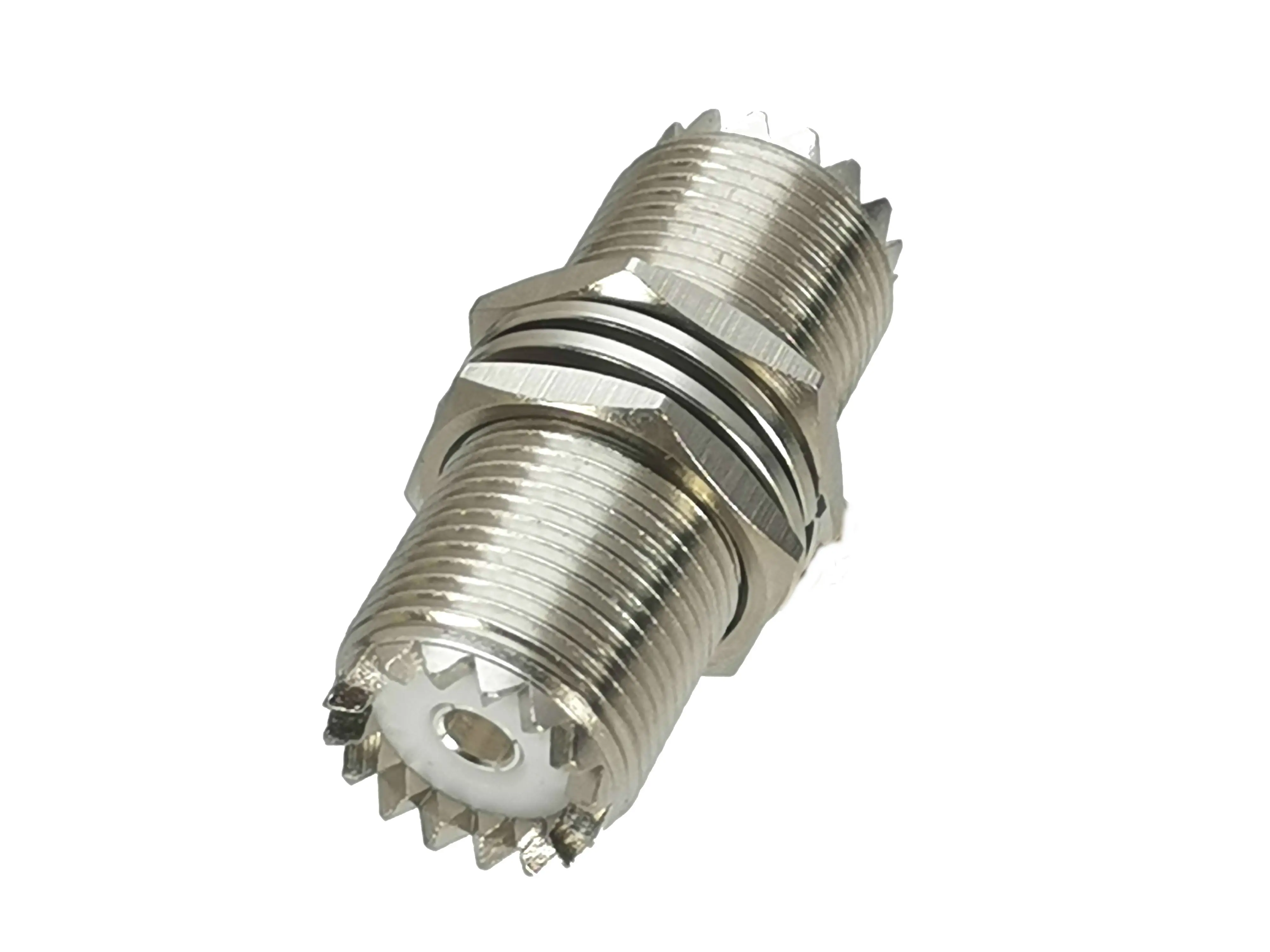 10Pcs Connector UHF SO239 Female Jack Bulkhead to Nut RF Adapter Coaxial High Quanlity | Строительство и ремонт