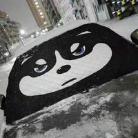car snow cover anti snow frost ice dust snow protector cover car windshield sunshade cute cartoon windshield shade in winter