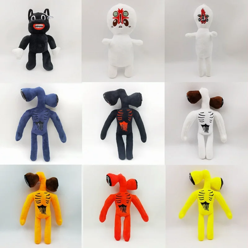 20-40CM Siren Head Plush Toy White Black Sirenhead Stuffed Doll Horror Character Figures Peluches Toys Children Birthday Gift | Игрушки и