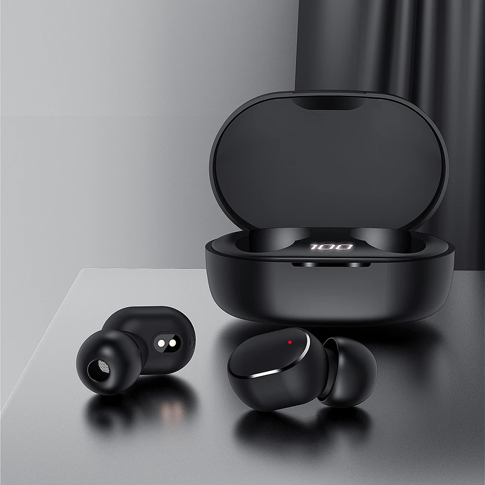 

Original TWS Wireless Bluetooth Headphones 9D Stereo HIFI Headset LED Display Noise-canceling Music Sports Earphone For Phone